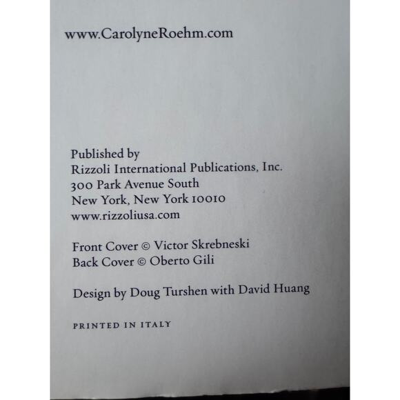 Carolyne Roehm A Passion for Interiors Rizzoli Hardcover - Picture 6 of 7
